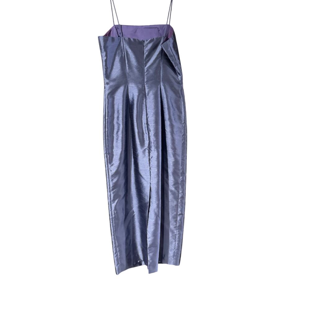 Alex Evenings Size 4 Periwinkle Shimmer Dress & Sheer Jacket Formal Set - Picture 4 of 16